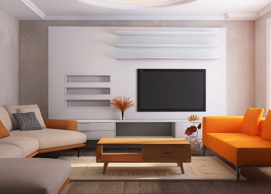Naranja para la sala 🍊 Design Rendering