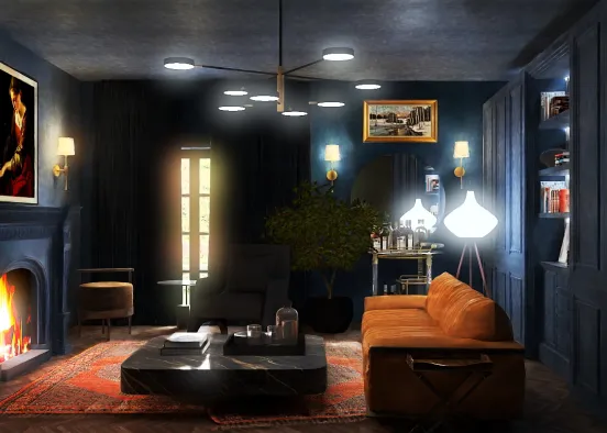 # Dark academia den  Renderização de Design