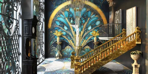 Entrance in Gold