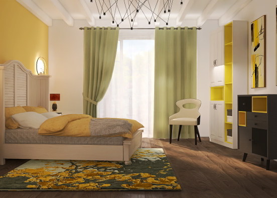 Lemonade bedroom  Design Rendering