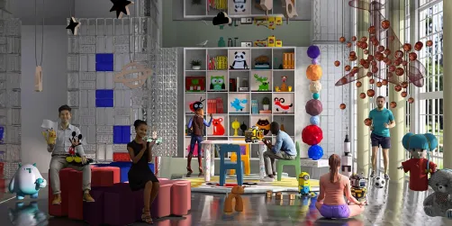 Jugando como niños