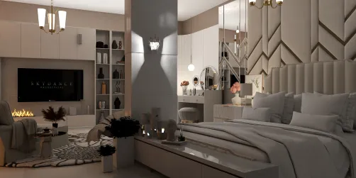 modern bed room