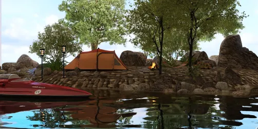Secluded Island Camping 🏕️ 