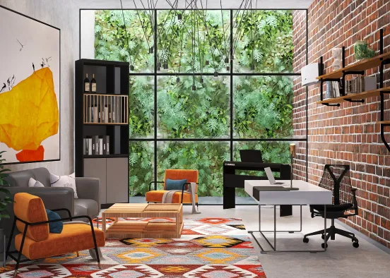 # Office room Renderização de Design