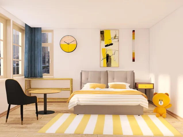 Yellow bedroom 