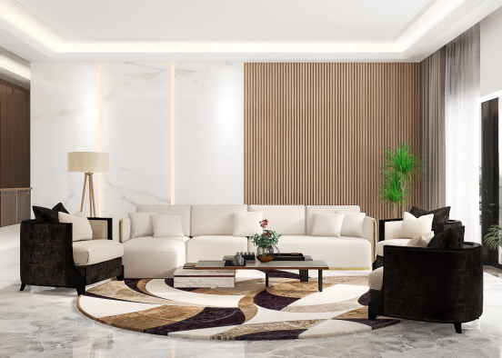 Lounge / Living Room  Design Rendering