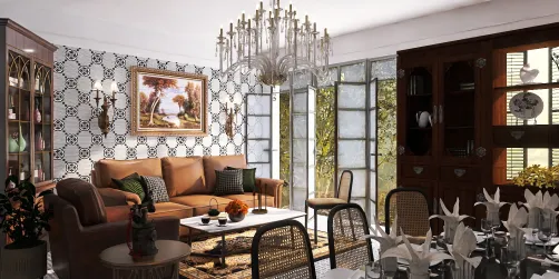 vintage living room 