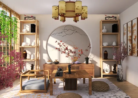 # Pink living Renderização de Design