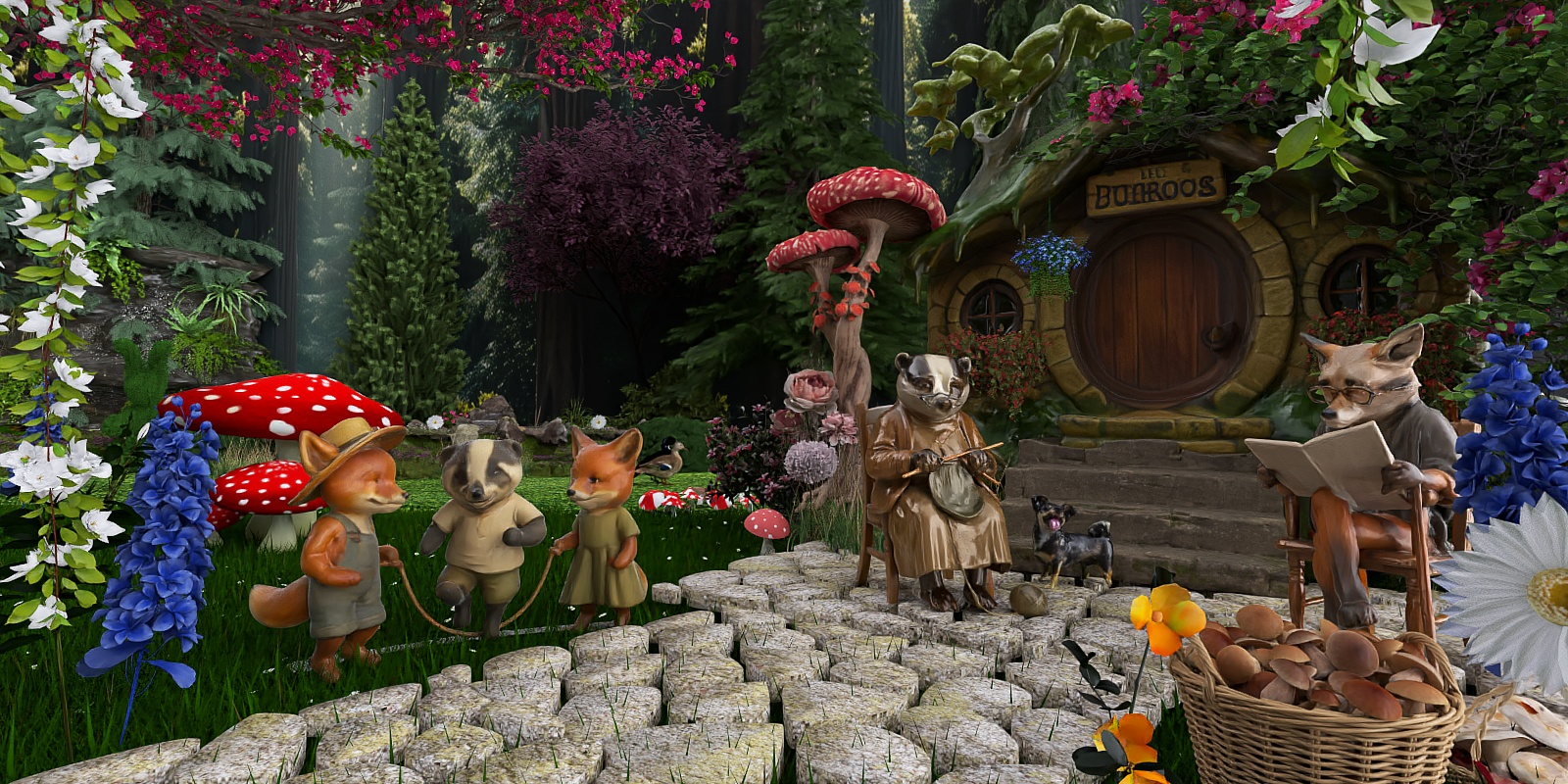 The Fox and Badger Family