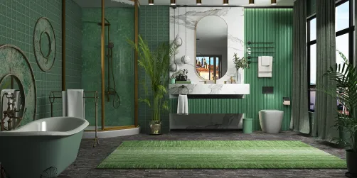 Green Bathroom