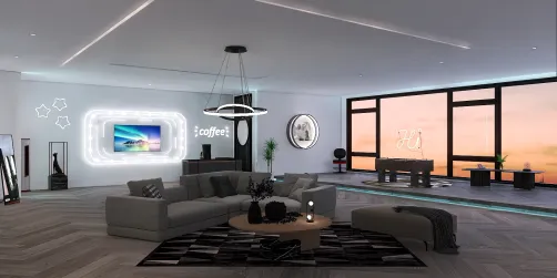 Neon modern style
