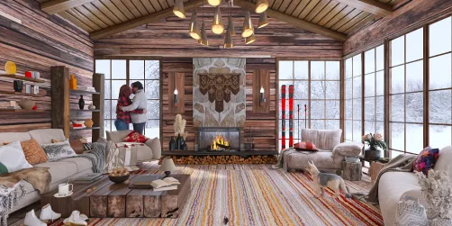 Winter Lodge Retreat. Design 14 of 20 Challenge.