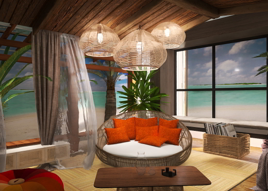relaxing tropical style Design Rendering