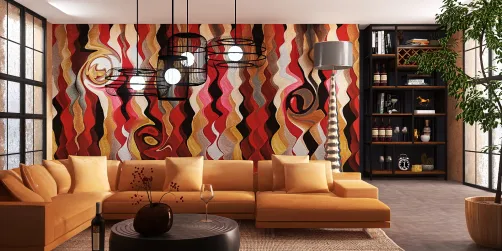 Bold accent wall