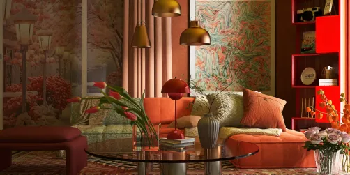 arancio rosa rosso verdino