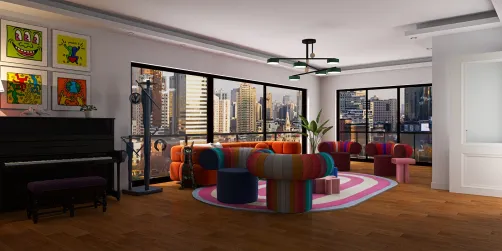 salon Urbain Coloré 