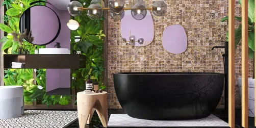 Bathroom with tiles