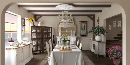 French country dining room 