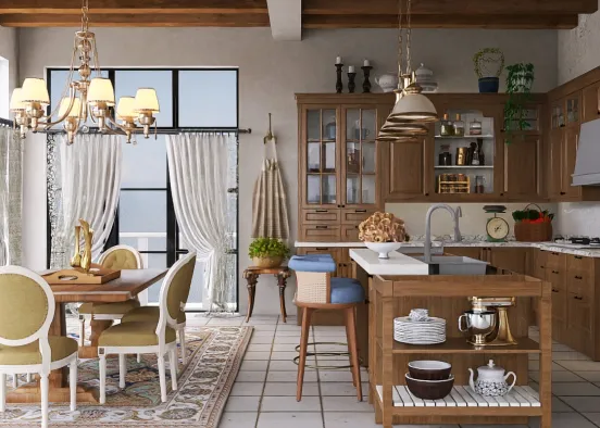 # Kitchen and dining  Renderização de Design