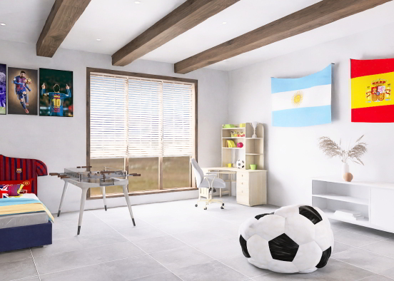 habitación de fútbol ⚽️  Design Rendering
