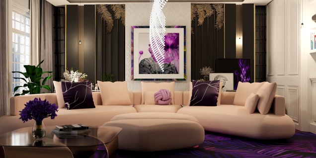  living room Gorgeous lavender colour 💜✨✨✨👏🏻
