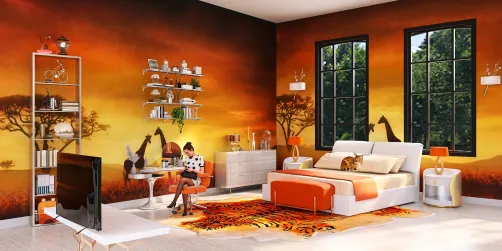 African Sunset Room
