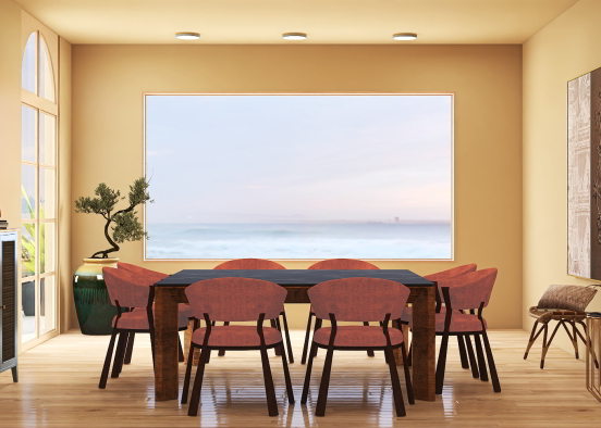 dining room by the sea Design Rendering