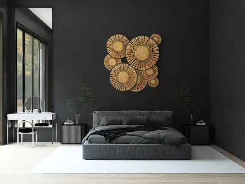 Bedroom in black tones 🦅