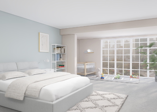 Baby and parent's bedroom Design Rendering