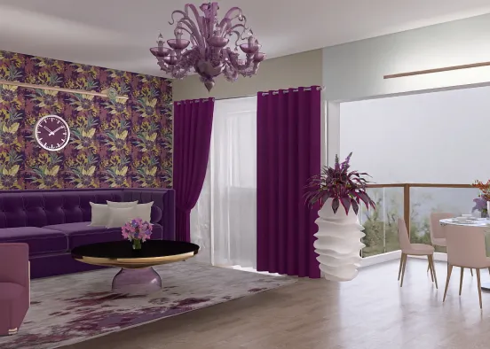 The purple salon 💜 Design Rendering