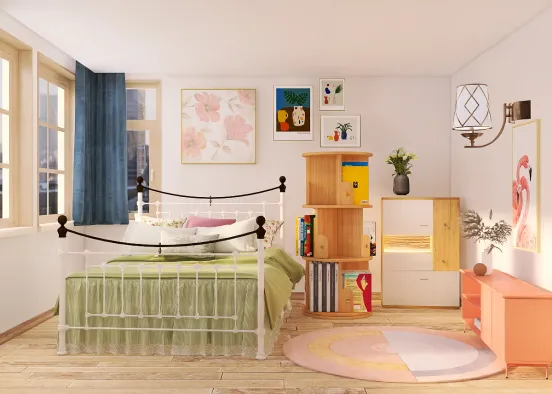 Cute bedroom design 🧡❤️ Design Rendering