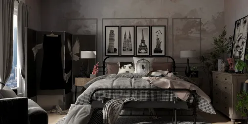 Contemporary Industrial Bedroom 