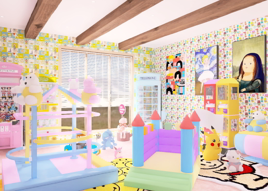 funny room for kids 🎉🎂 Design Rendering