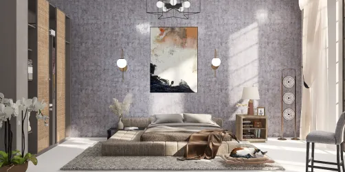 Gray bedroom 