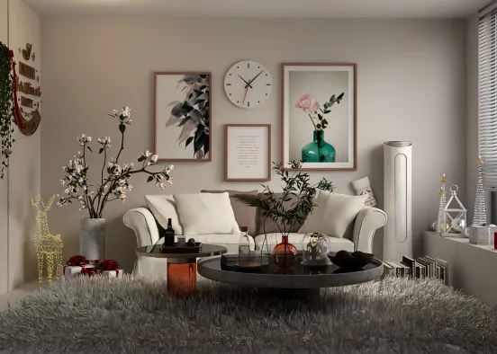 Model Design - Living room  Design Rendering