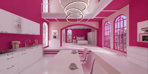 Project that represents a very Barbie house.