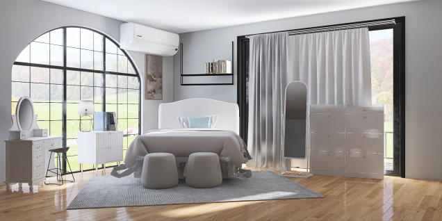 A Nice White Cozy Bedroom