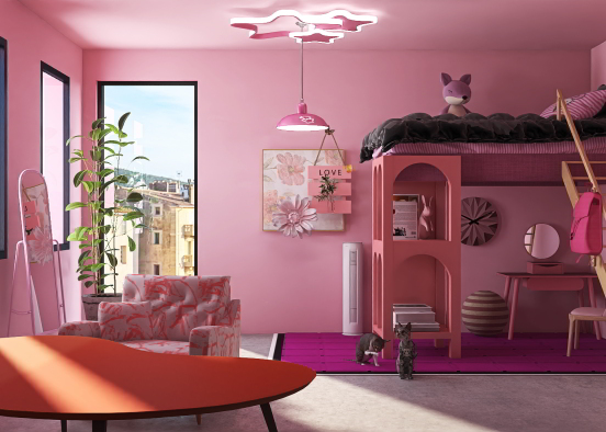 Another pink room Design Rendering