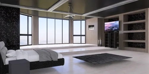 Dark Themed Bedroom