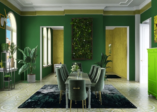 Green Room Dining Design Rendering