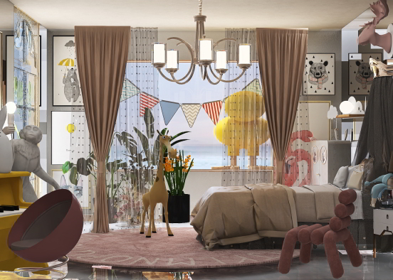 Little girl’s room “Fantasy”  Design Rendering