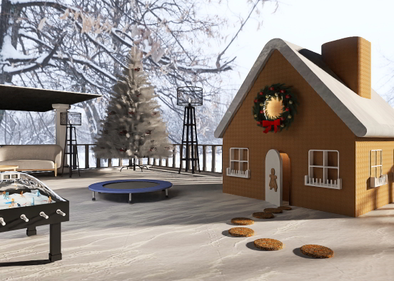 Casa na neve/ House in snow Design Rendering
