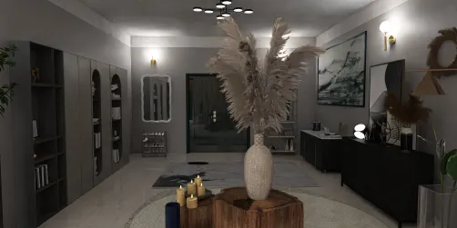 modern with 70s aesthetic corner 