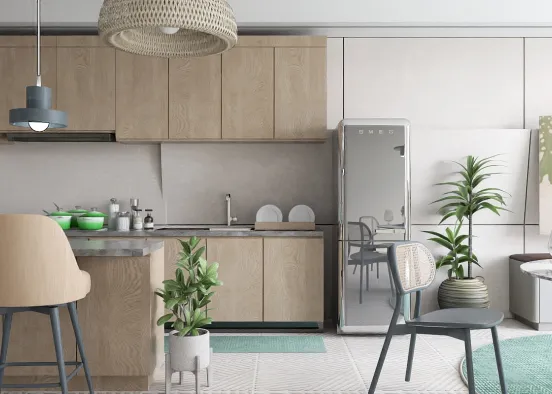 # Kitchen Refresh  Renderização de Design