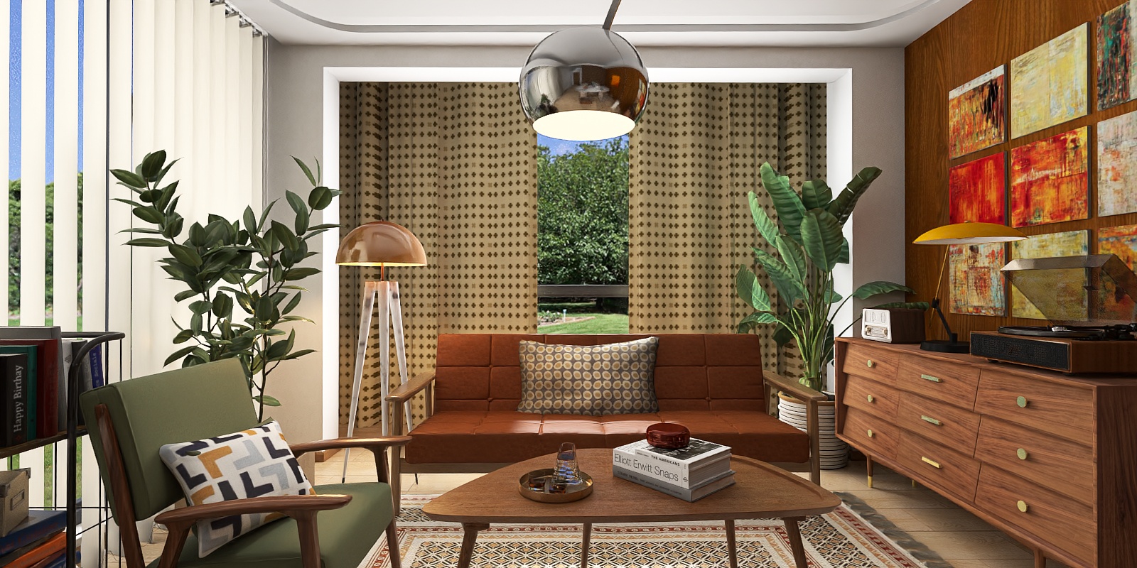 Mid-Sentury Living Room