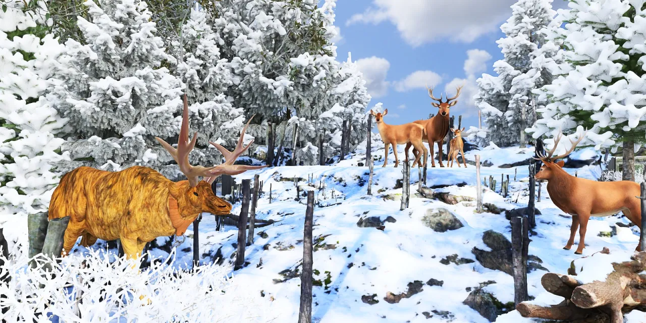 a herd of horses standing in the snow 