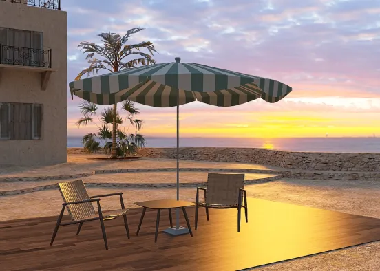 sunset and sea Design Rendering
