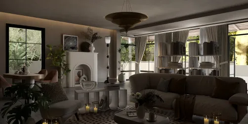 Beige white room