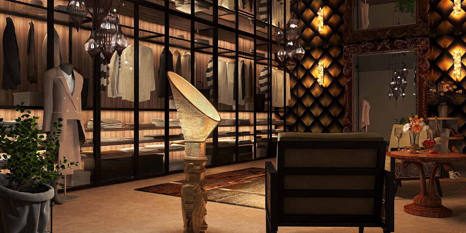 Walk In Dressing Room....