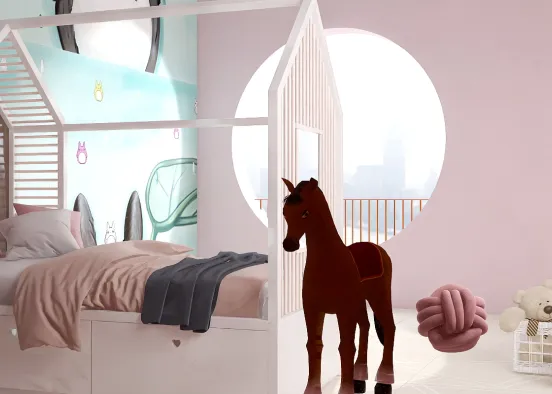 # Cuarto de niña Визуализация дизайна